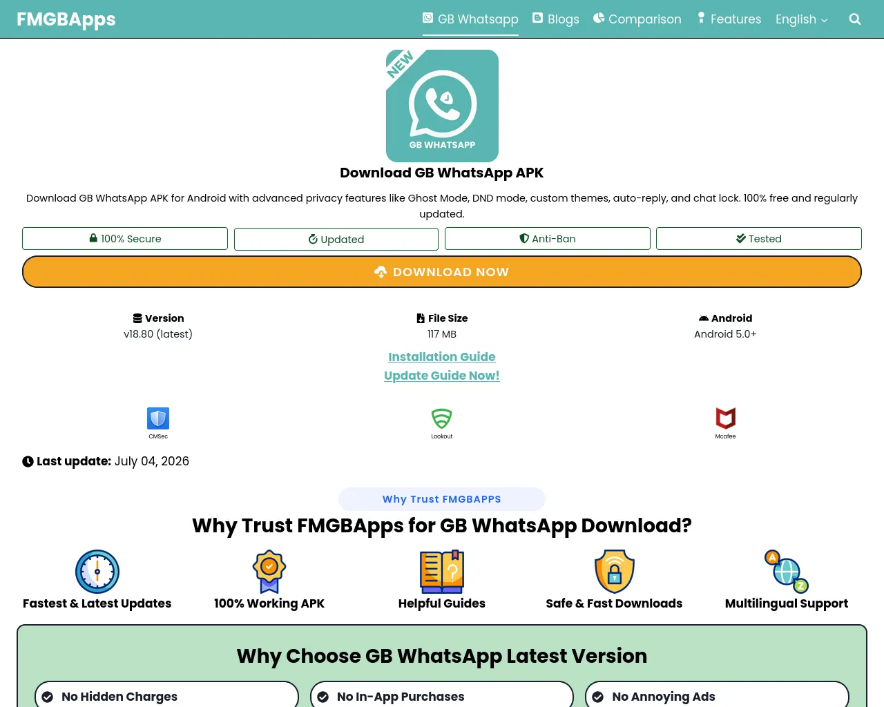 Screenshot of fmgbapps.com