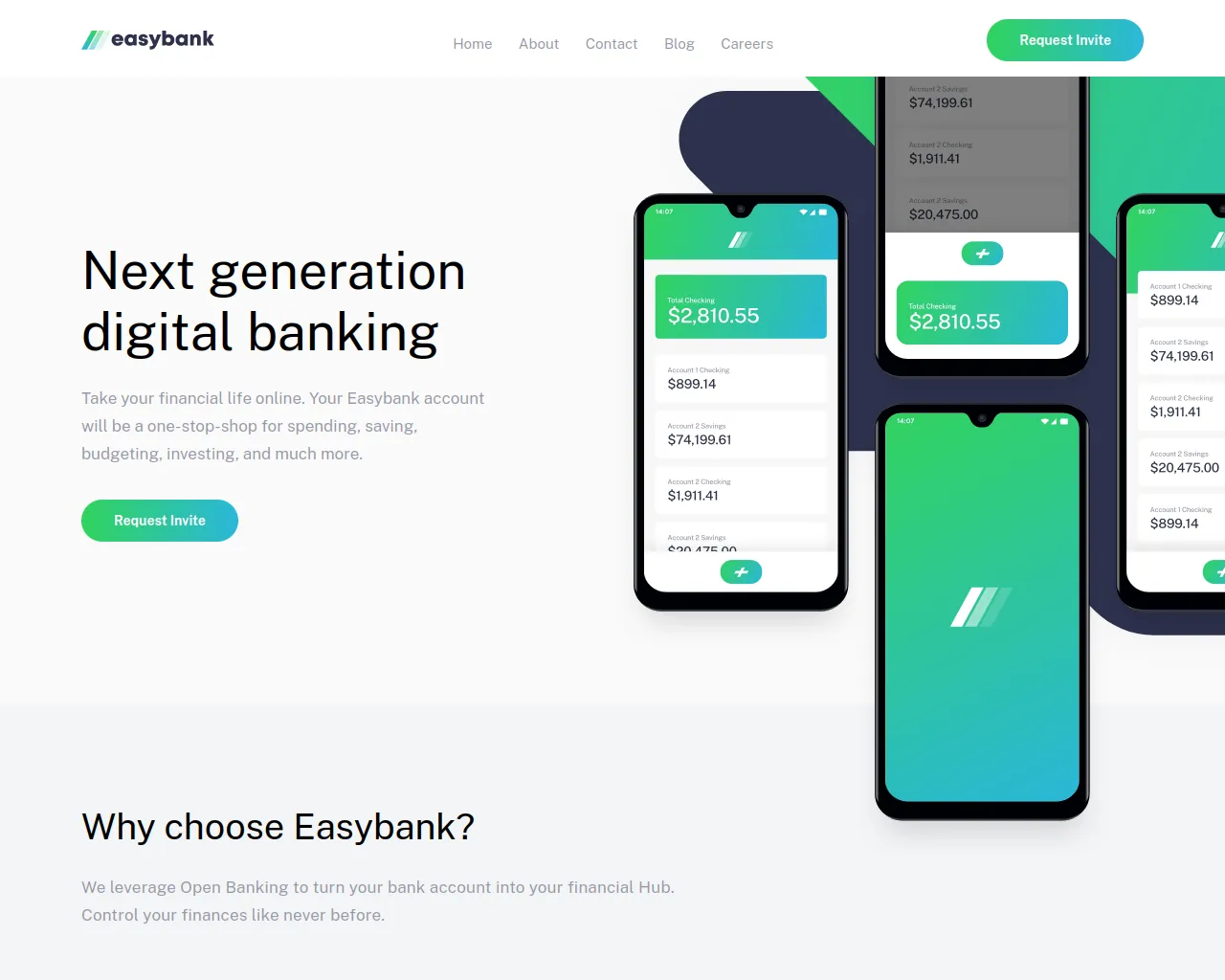 Screenshot of easybank-landing-page-akashsharma.vercel.app
