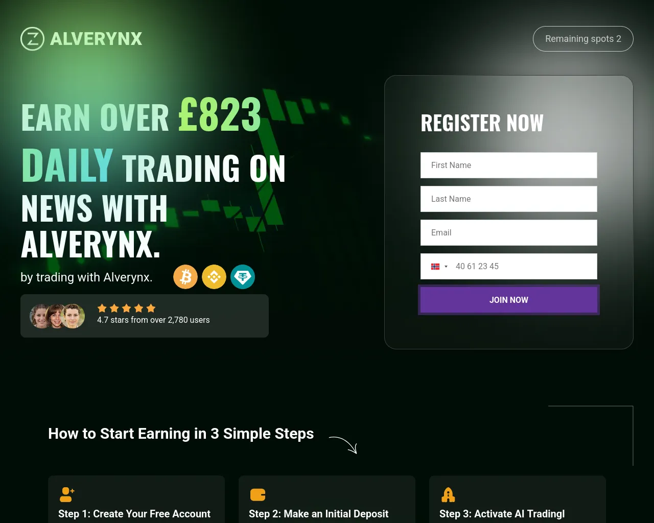 Screenshot of alverynx.com