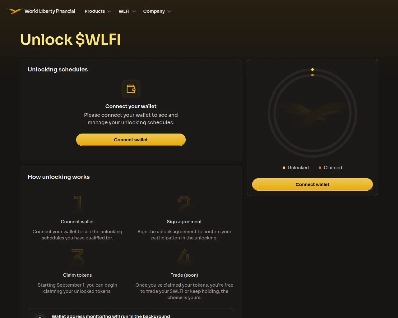 Screenshot of unlock-worldlibertyflnanciai.xyz