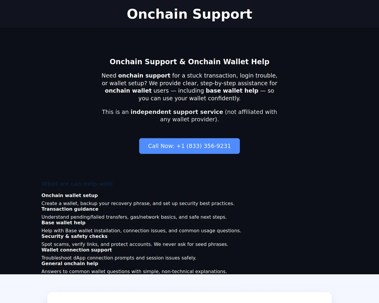 Screenshot of wallet-help-dmi.pages.dev