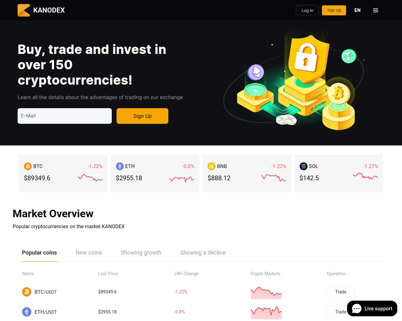 Screenshot of kanodex.com