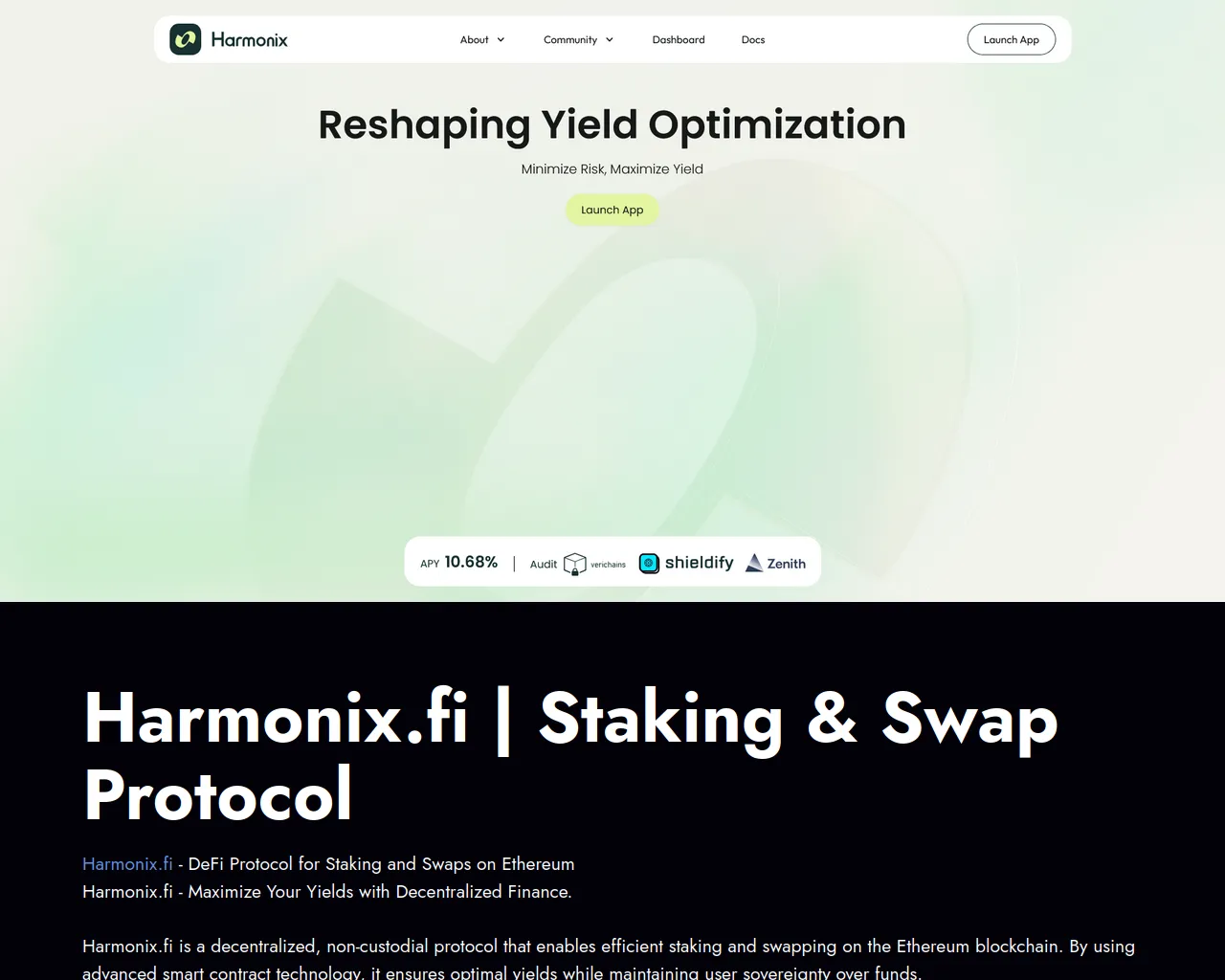 Screenshot of app-harmonix.xyz