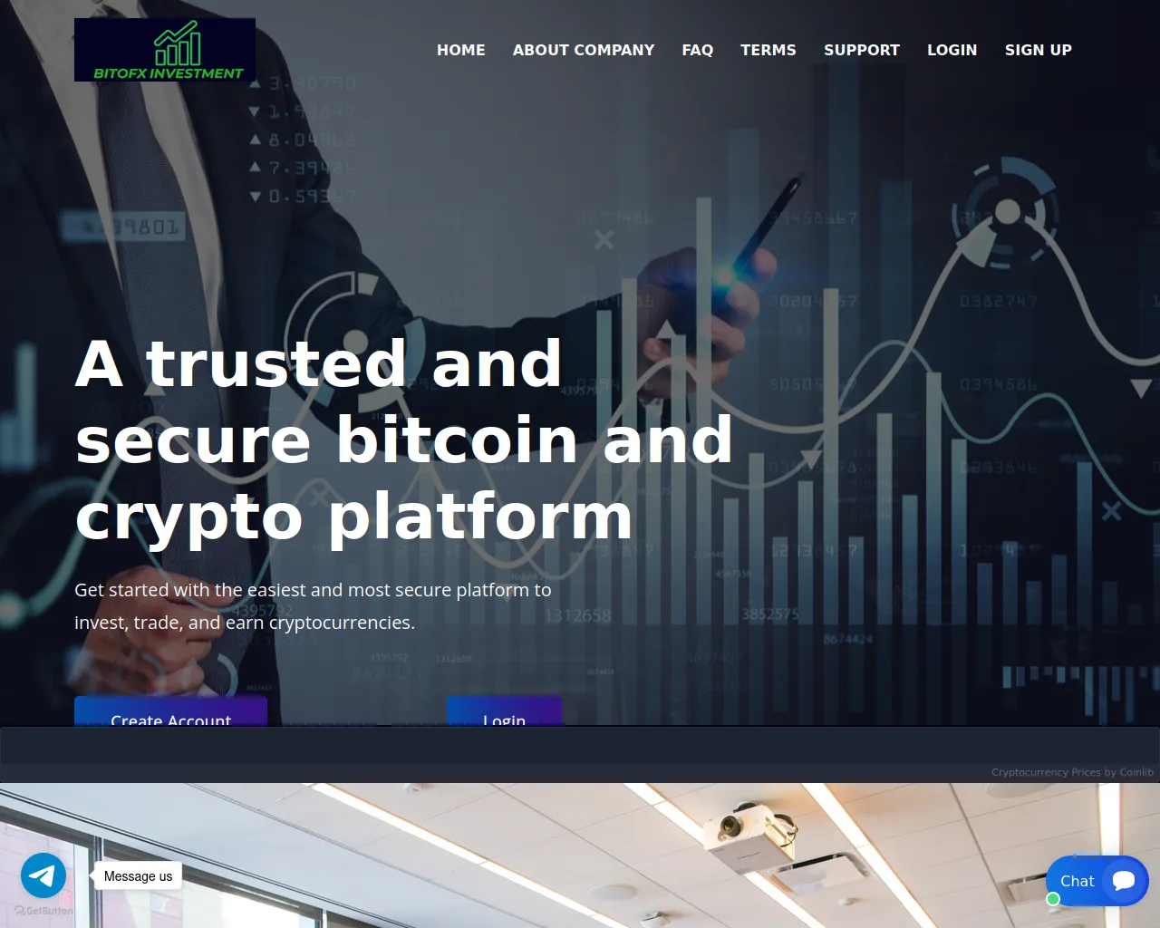 Screenshot of bitofxinvestments.com