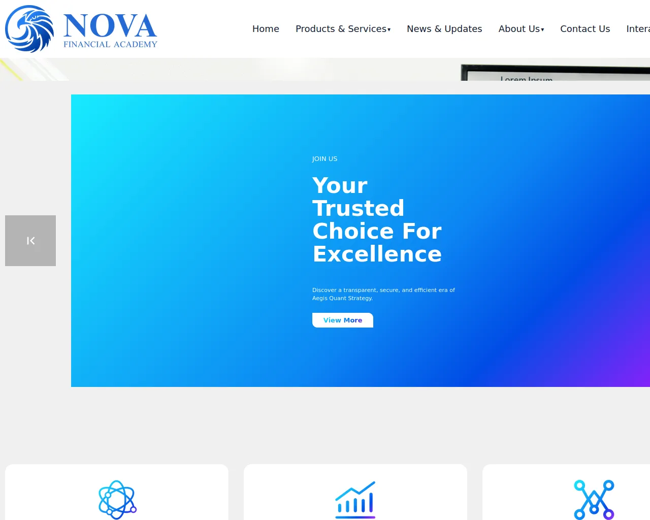 Screenshot of novafinancialacademy.com