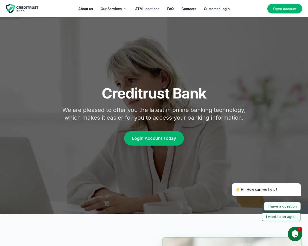 Screenshot of thecreditrust.com