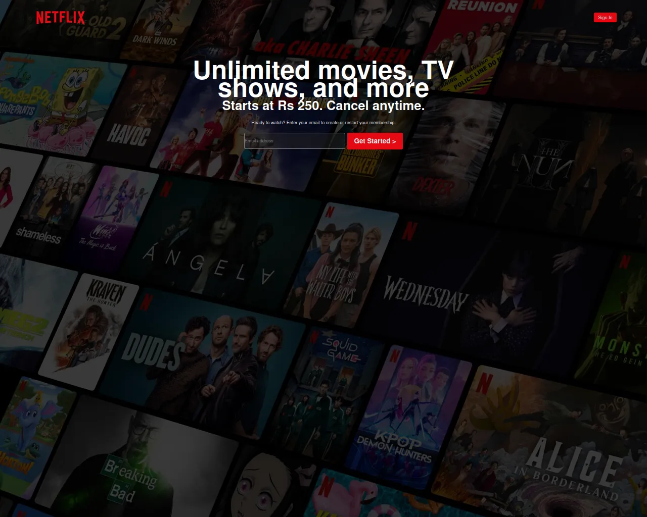Screenshot of netflix-clone-rust-gamma.vercel.app