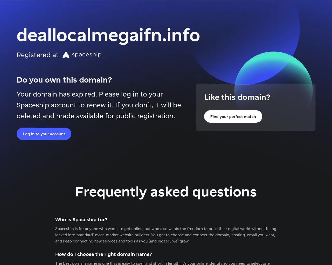 Screenshot of deallocalmegaifn.info