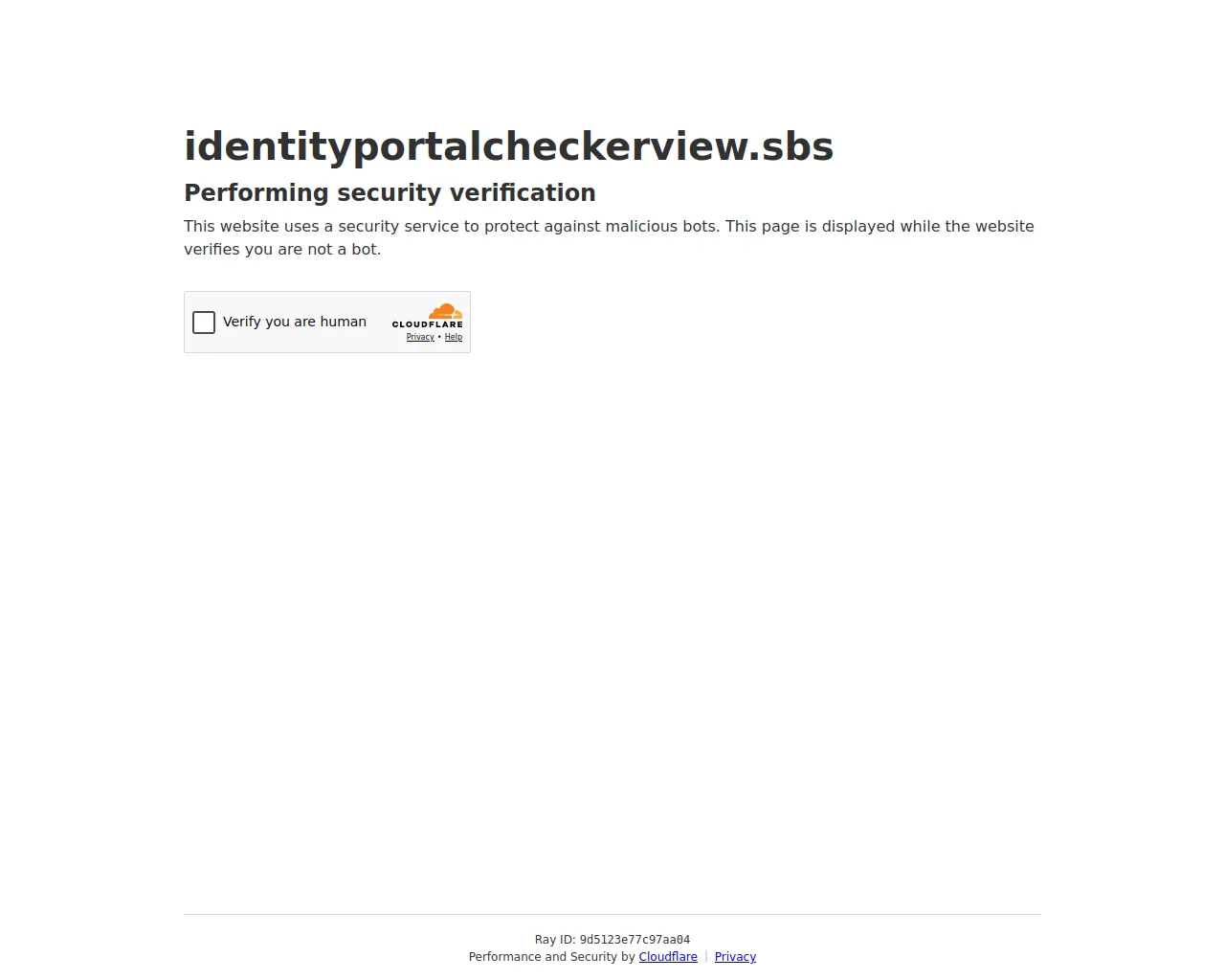 Screenshot of identityportalcheckerview.sbs