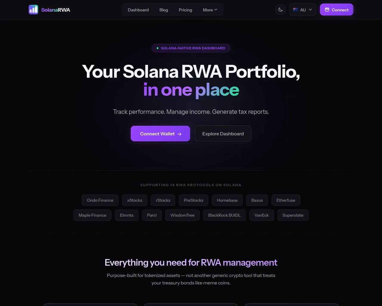Screenshot of solanarwa.tax