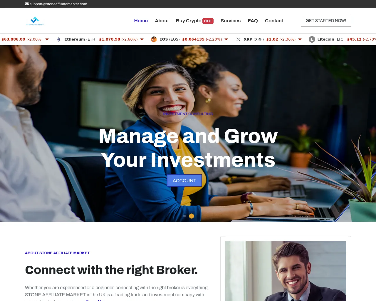 Screenshot of stoneaffiliatemarket.com