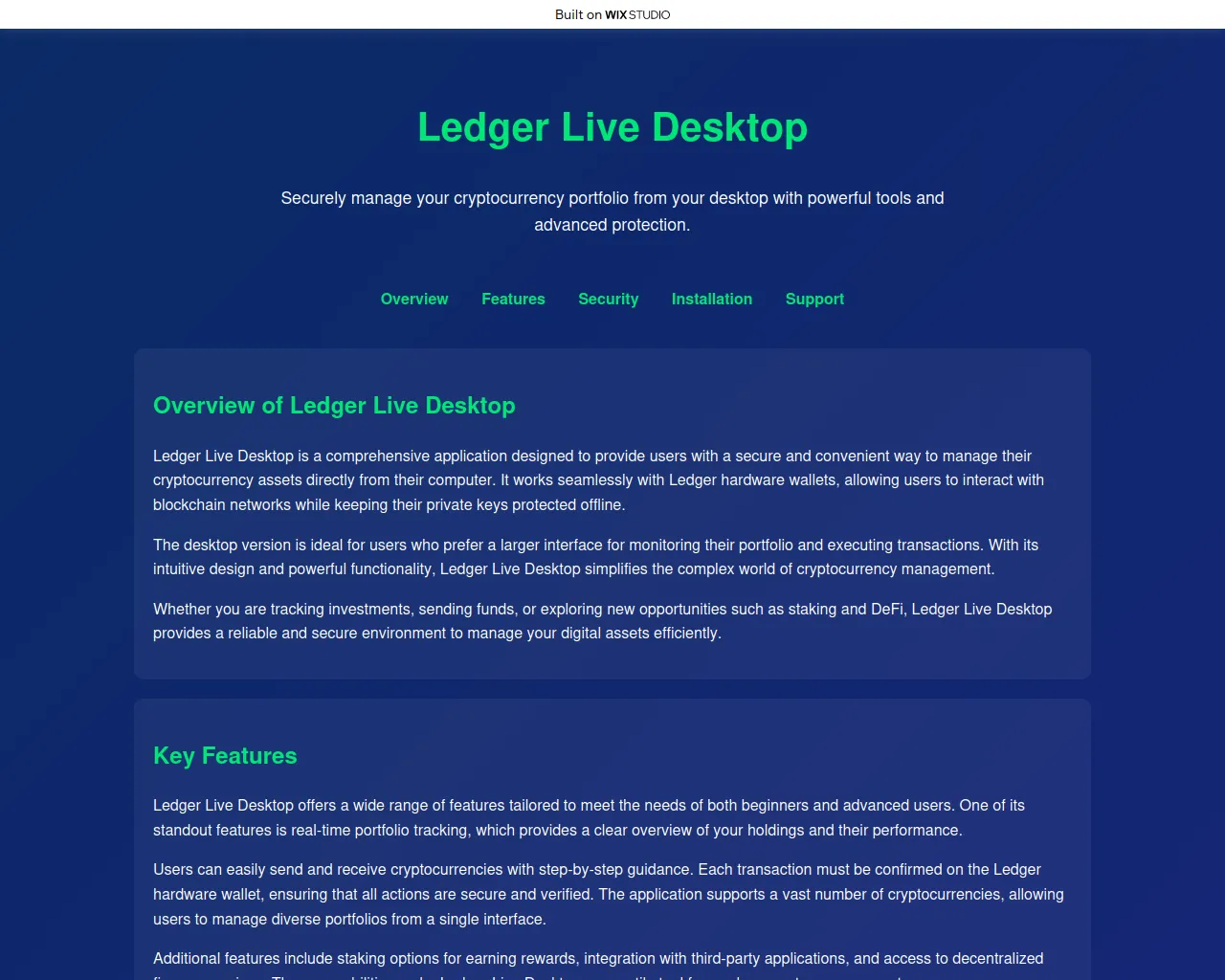 Screenshot of desktop-platforms.wixstudio.com