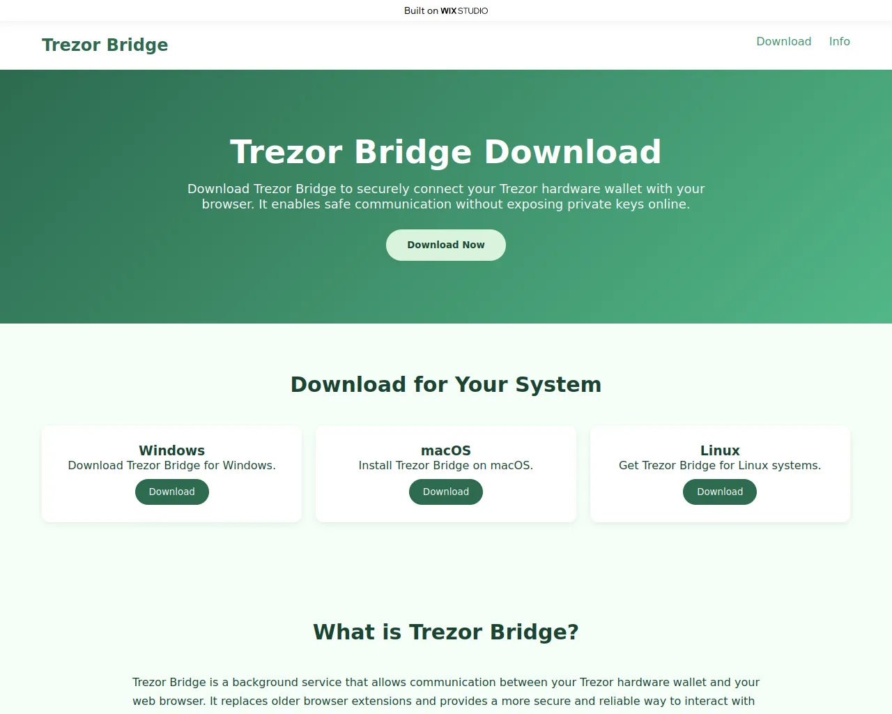 Screenshot of pages-bridge.wixstudio.com