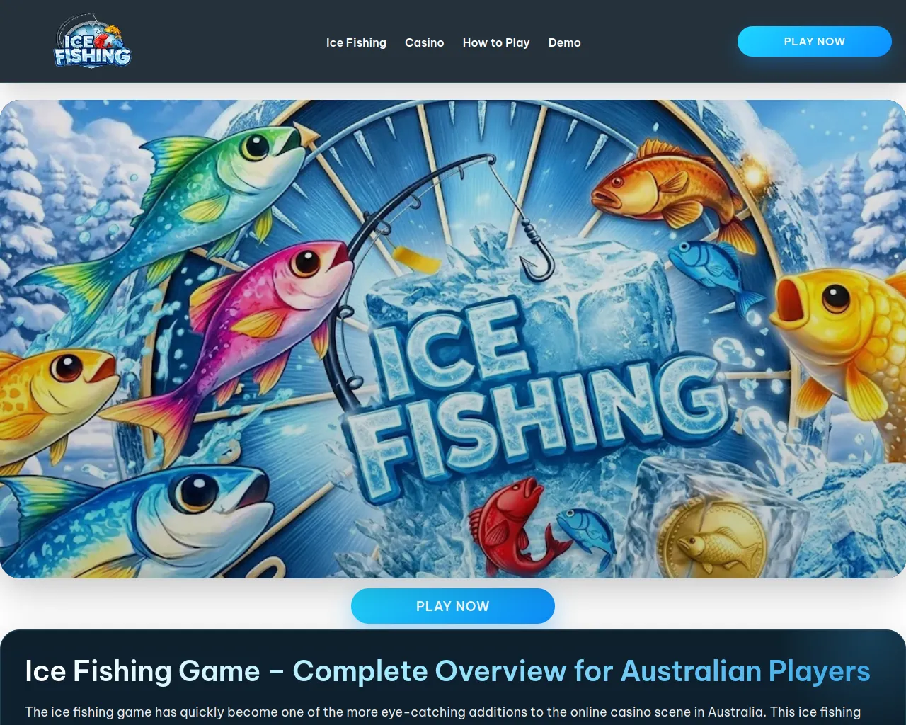 Screenshot of icefishing-pokie.com