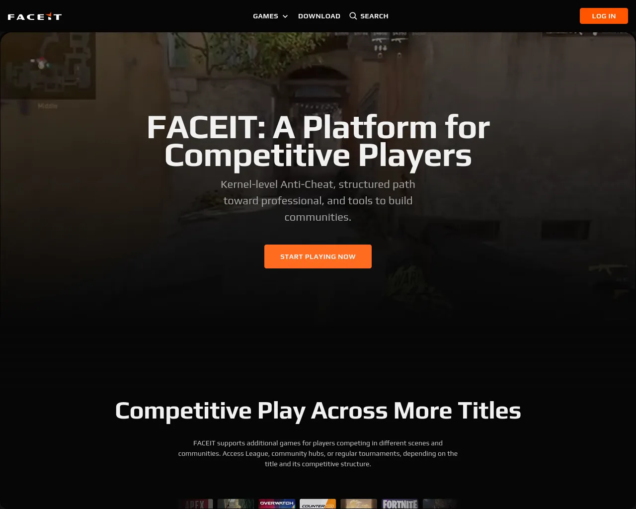 Screenshot of faceit.integrate-2fa.com