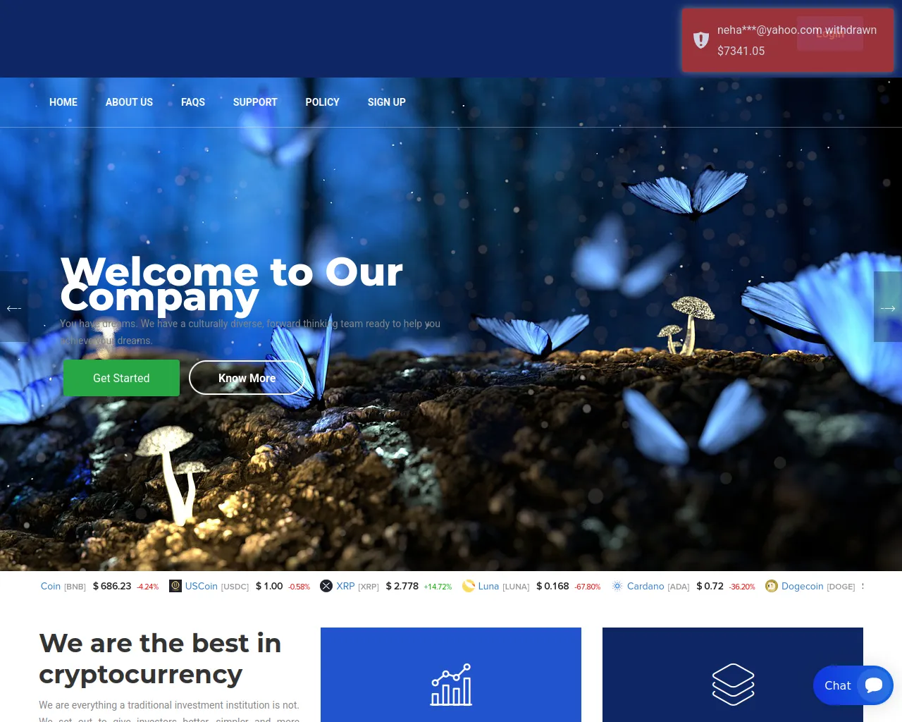 Screenshot of piako-finance.com