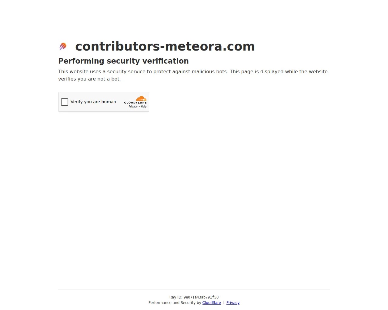 Screenshot of contributors-meteora.com