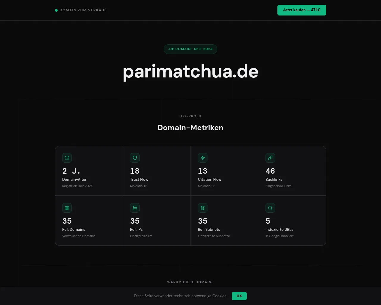 Screenshot of parimatchua.de