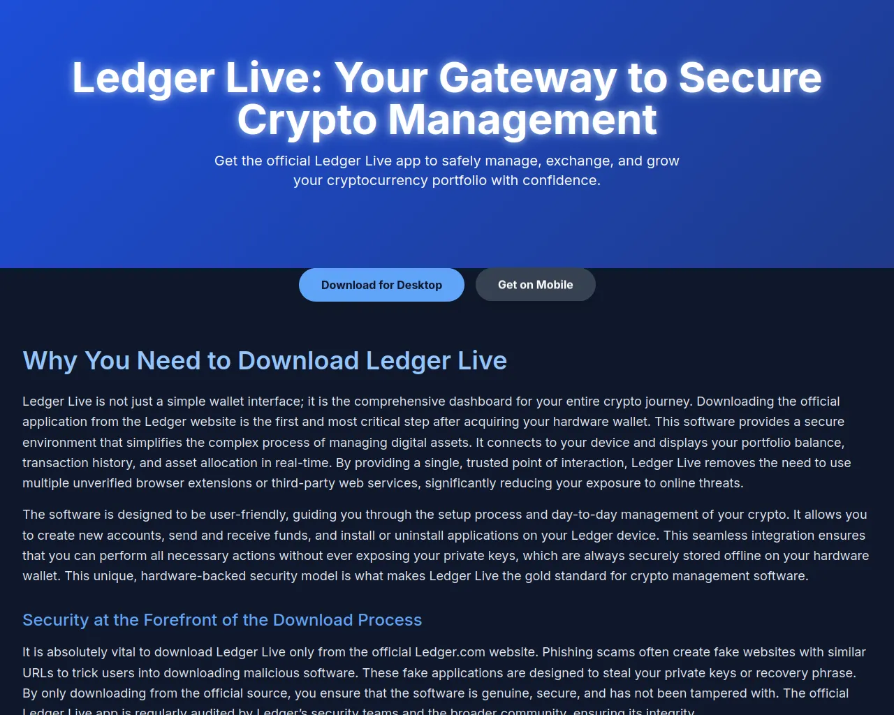 Screenshot of help-ledger-download.pages.dev