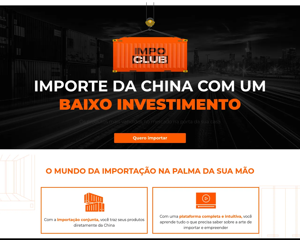 Screenshot of impoclub.com