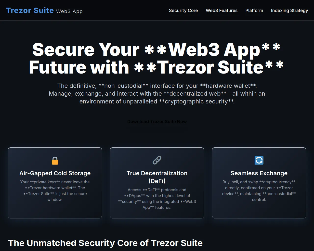 Screenshot of page-suites-trzzor.pages.dev