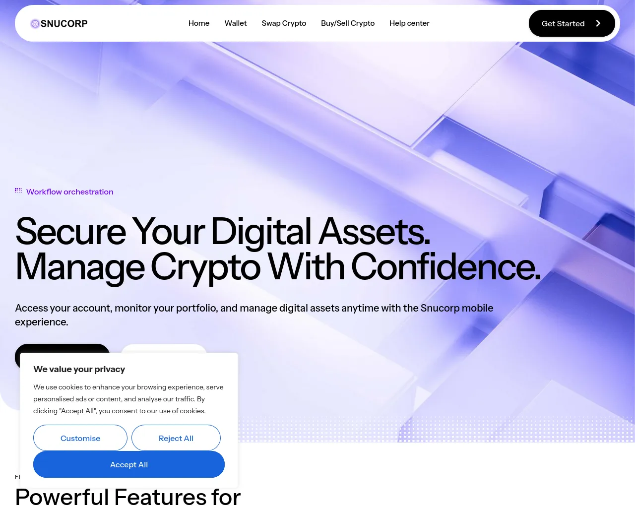 Screenshot of snucorp.com