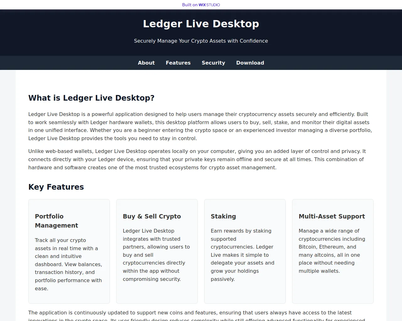 Screenshot of starten-desktoplive.wixstudio.com