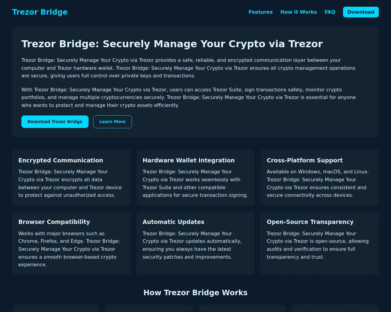 Screenshot of bridge-trezzer-us.pages.dev
