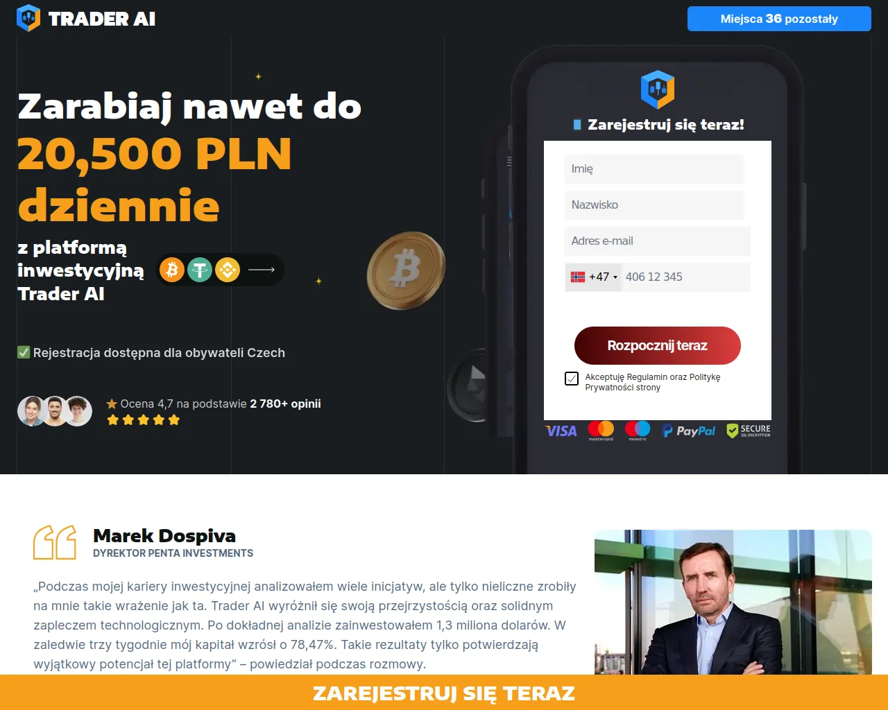 Screenshot of trader-ai.pl