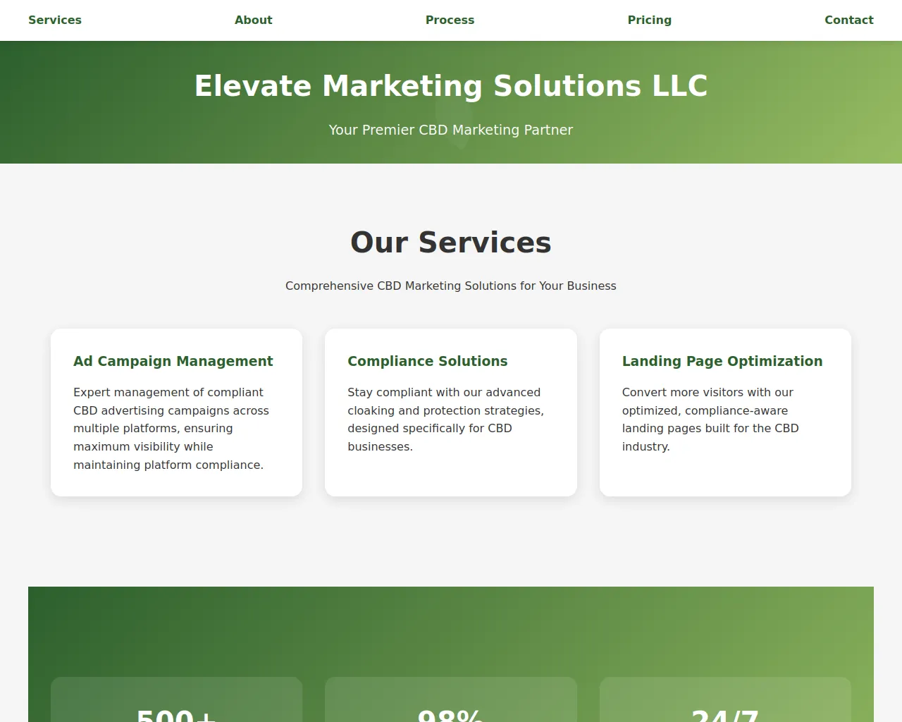 Screenshot of elevate-marketing.uk