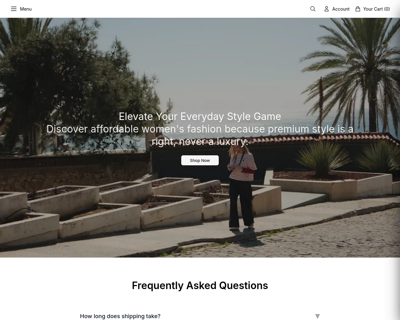 Screenshot of addaxcollection.shop