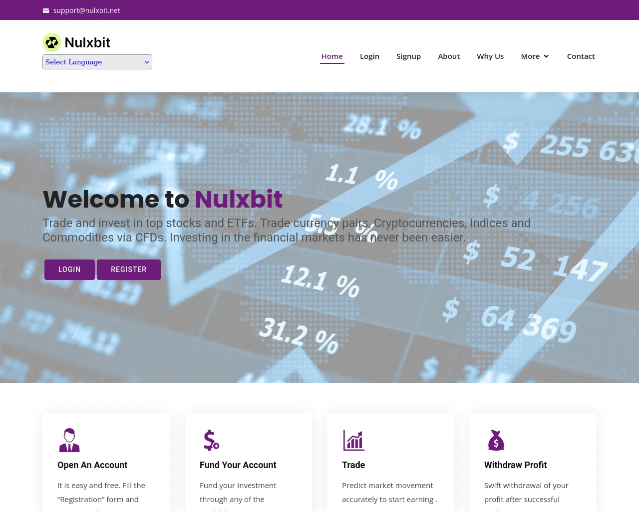 Screenshot of nulxbit.net