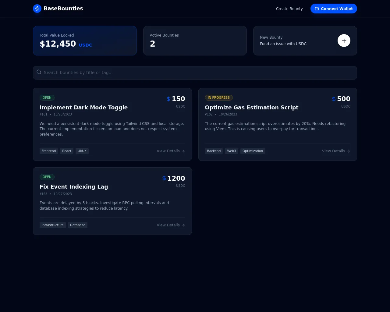 Screenshot of base.lightningbounties.com