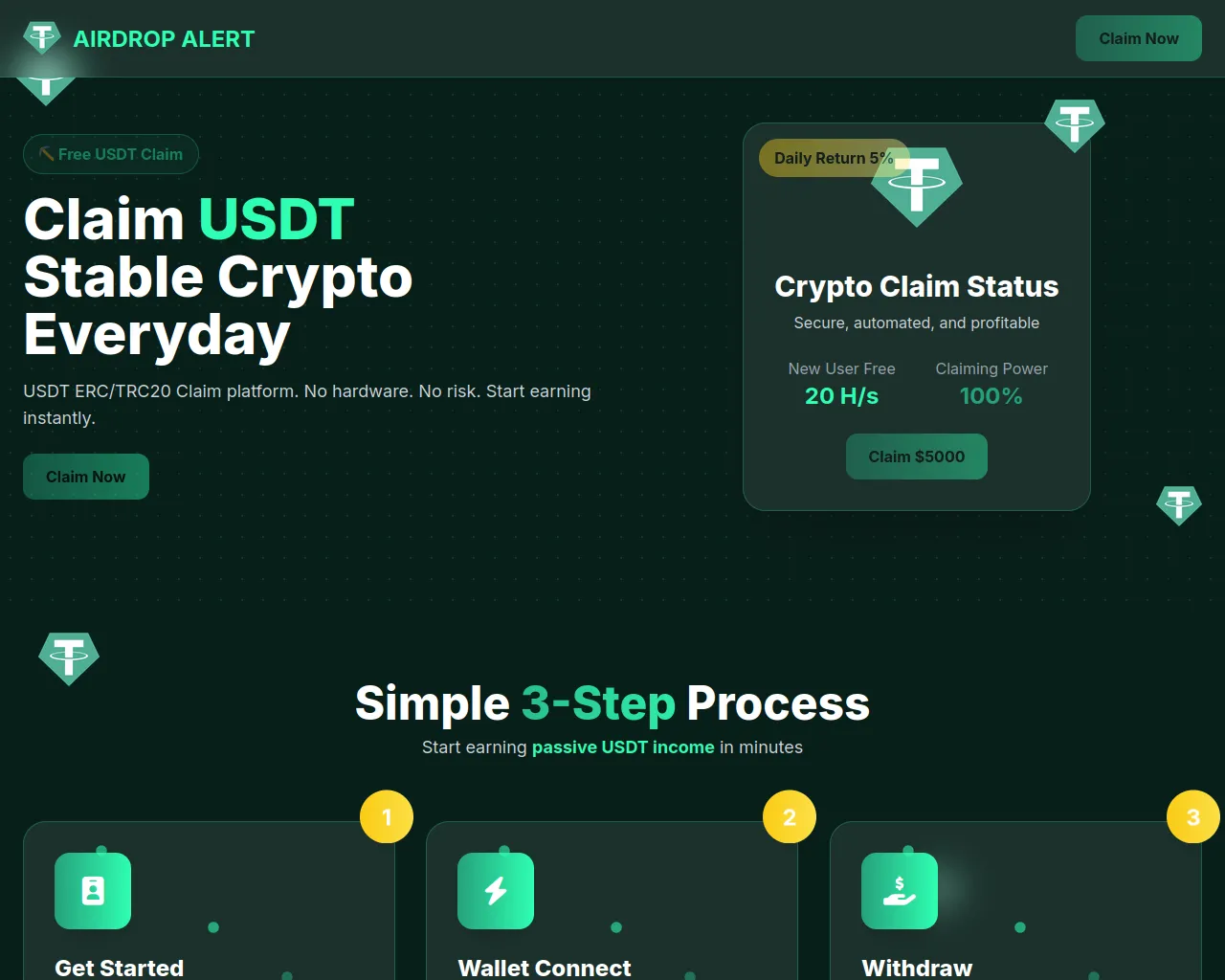 Screenshot of claimairrdrop.site