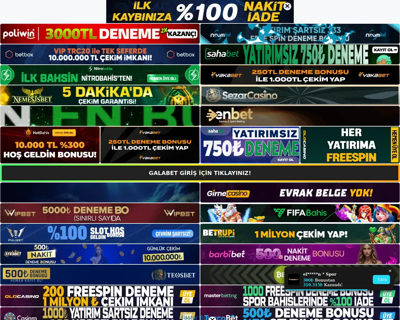 Screenshot of galabetguvenilirmi.com