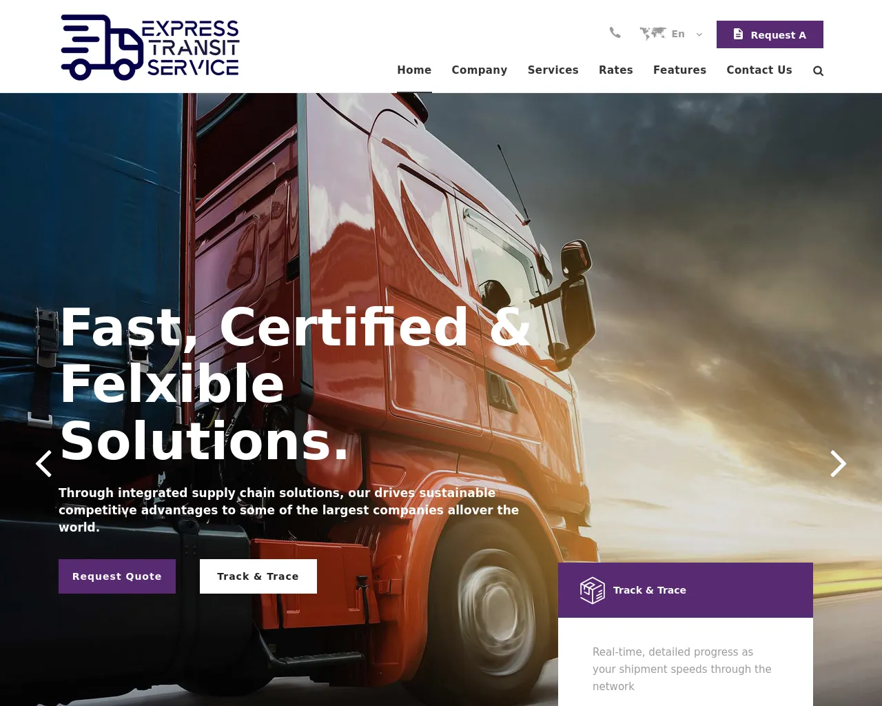 Screenshot of expresstransitservice.com