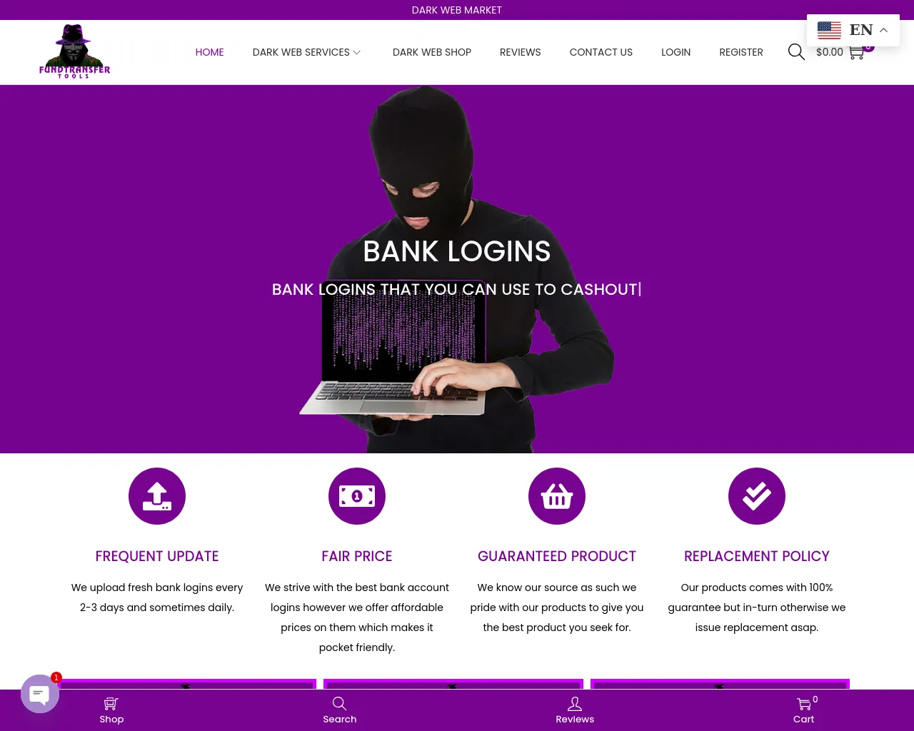 Screenshot of fundtransfertools.com