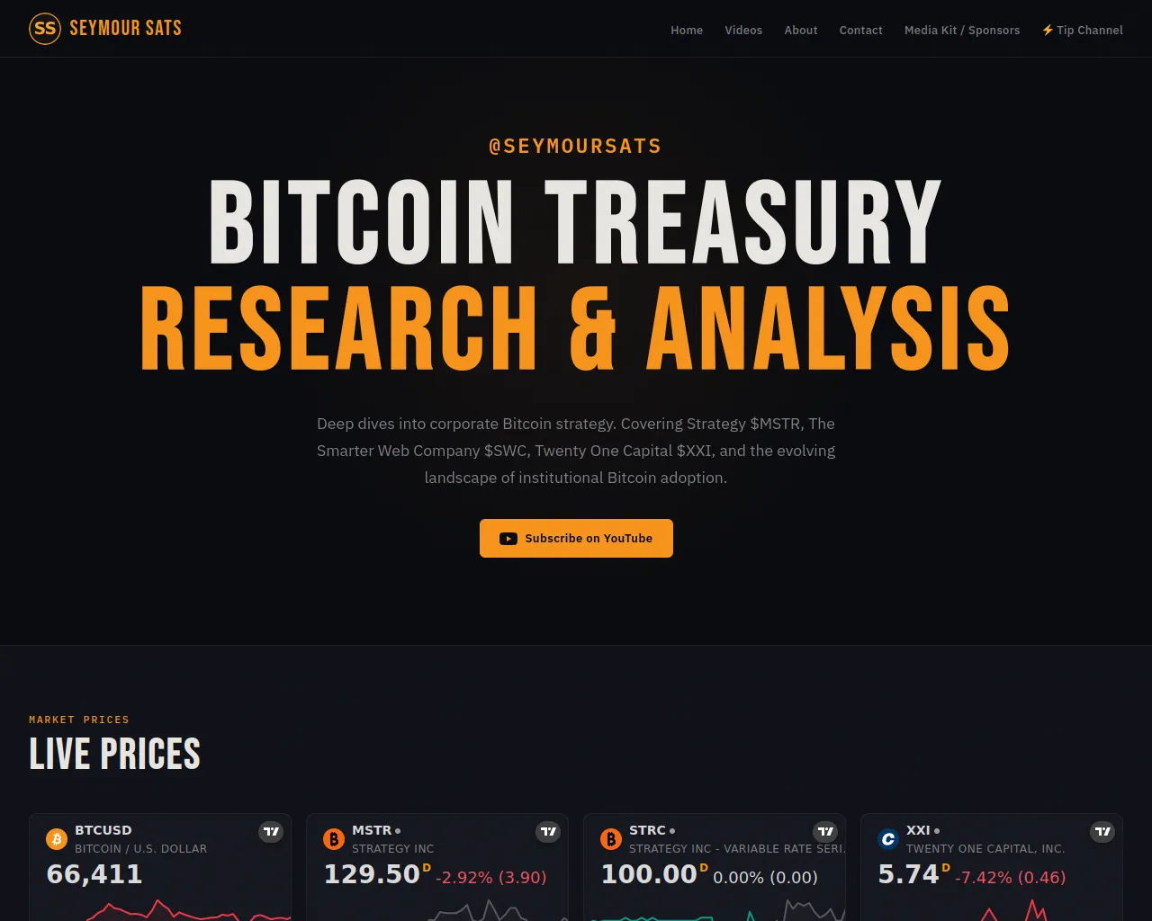 Screenshot of seymoursats.com