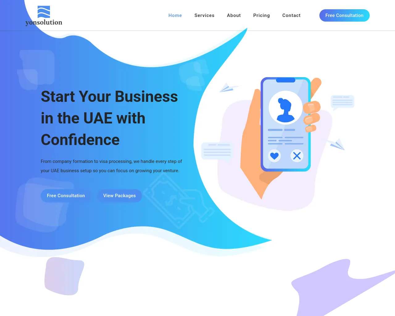 Screenshot of yon-solution.com