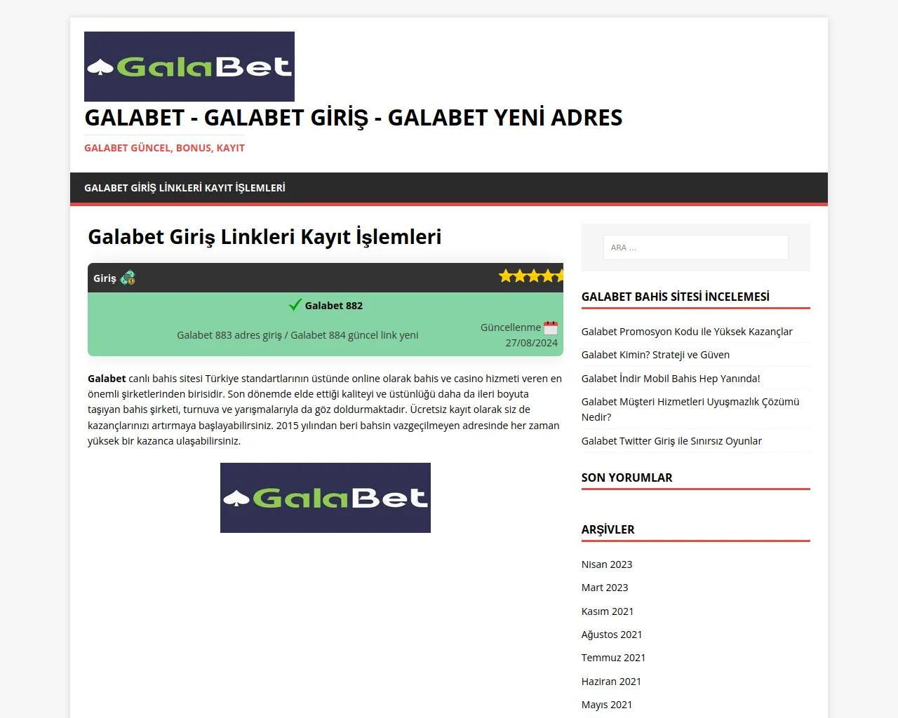 Screenshot of galabeton.com