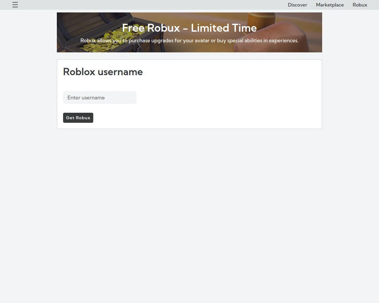 Screenshot of buxgame.netlify.app