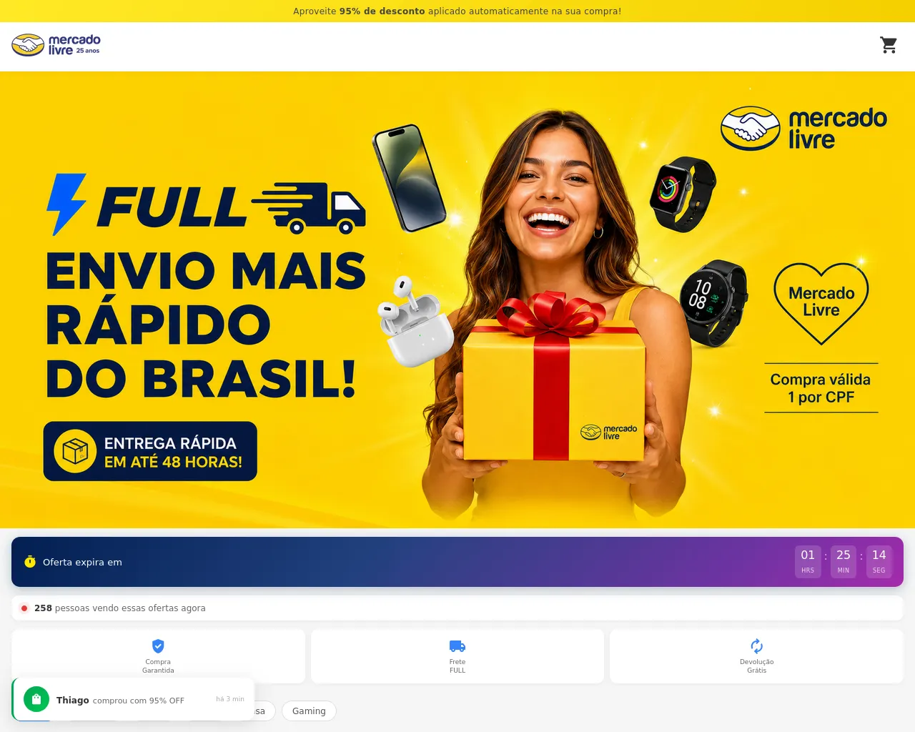 Screenshot of magalu-achou-promo.shop