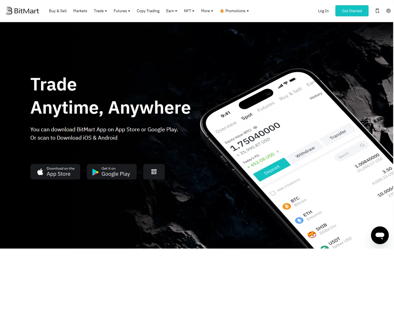 Screenshot of bitmartlogiinf.webflow.io