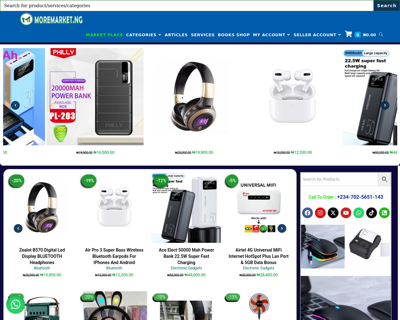 Screenshot of moremarket.ng
