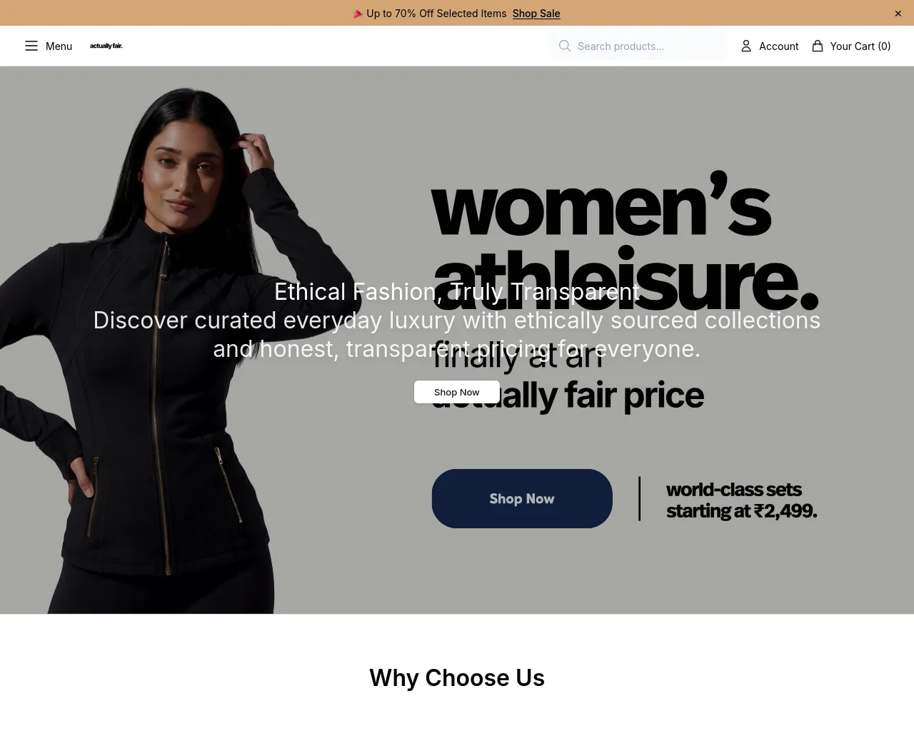 Screenshot of actfair.shop