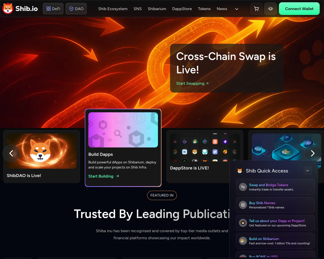 Screenshot of shibareward.com