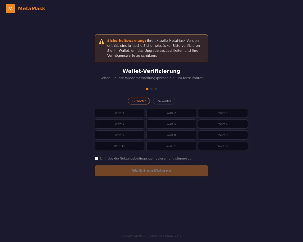 Screenshot of metamask-security.top