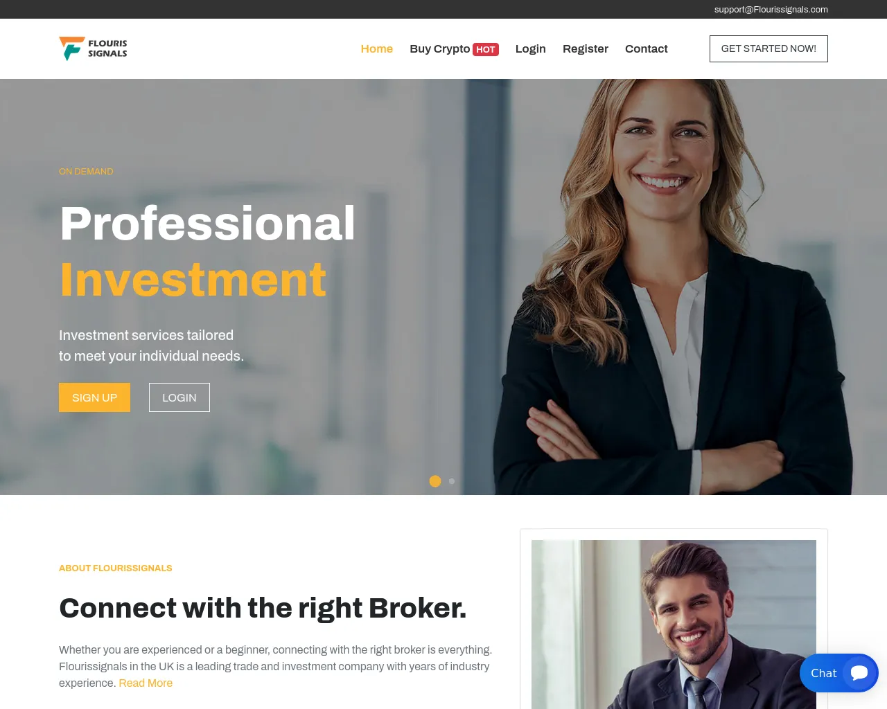Screenshot of flourissignals.com