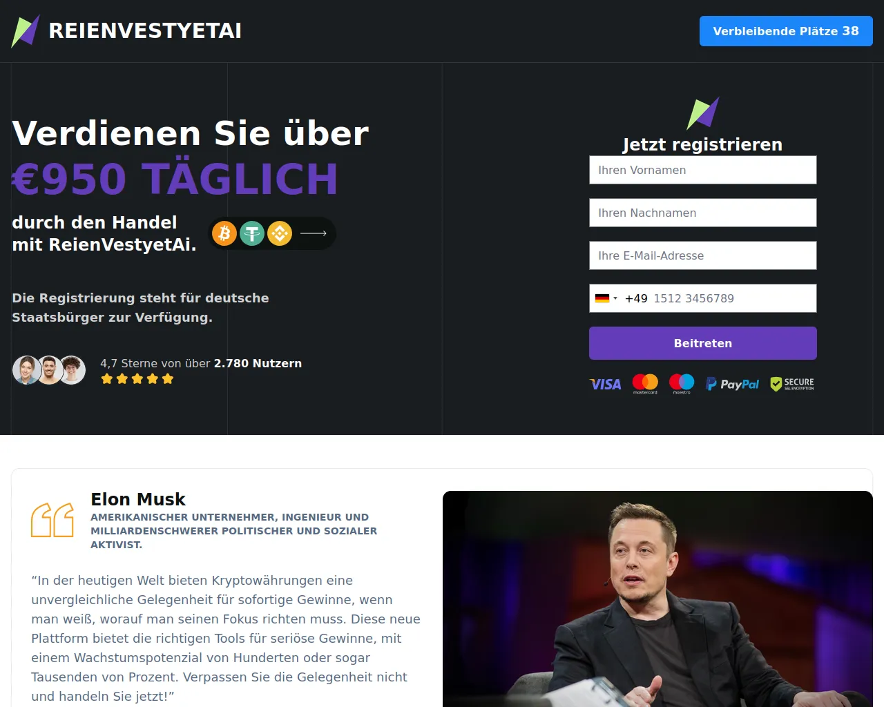 Screenshot of reienvestyetai.com