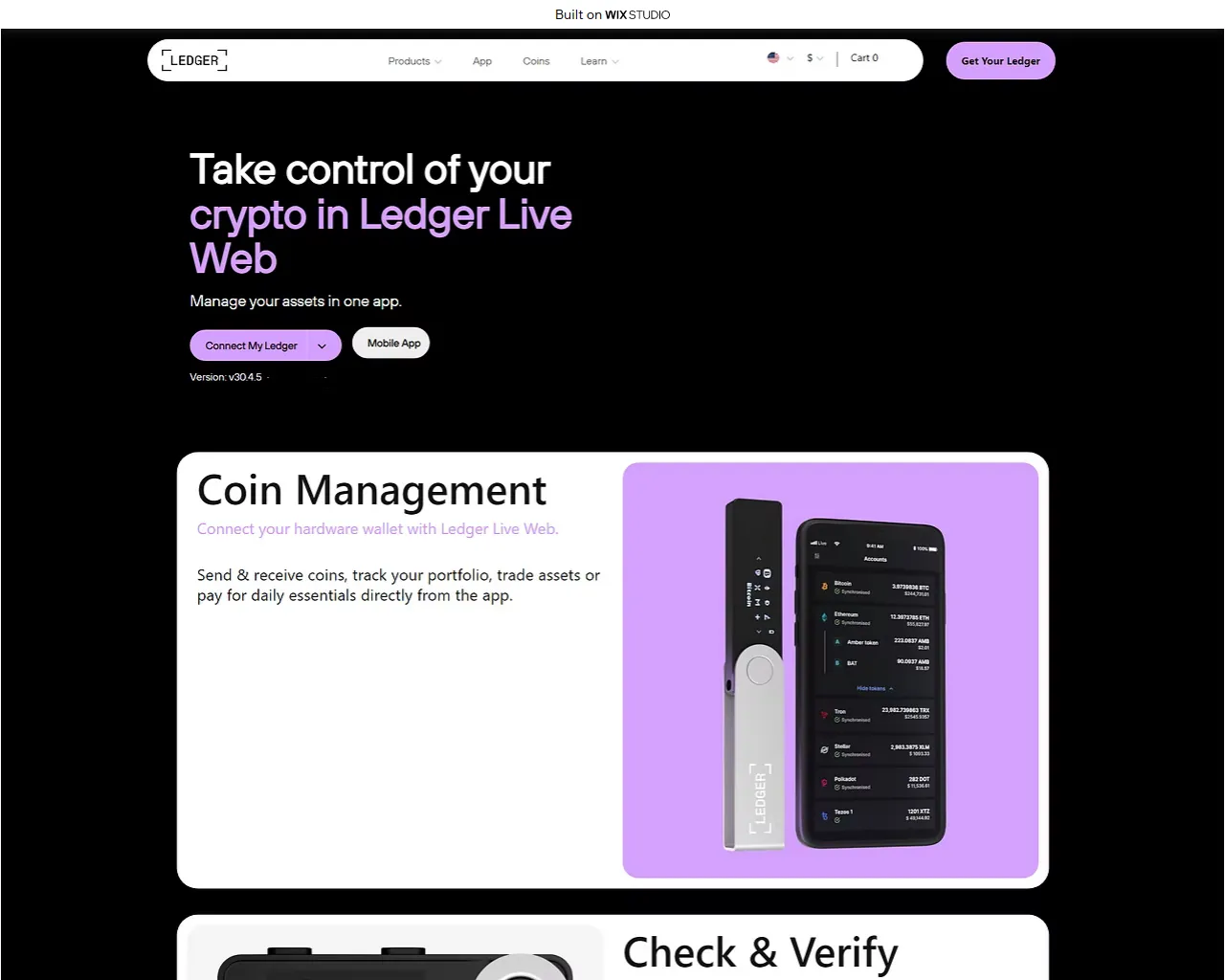 Screenshot of desktop-live-us.wixstudio.com